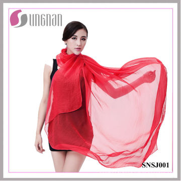 Mesdames à la mode écharpe Candy couleur imitation écharpe en soie (SNSJ001)